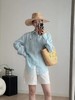 F040508复古松弛感刺绣衬衫宽松显瘦休闲百搭开衫上衣 商品缩略图6