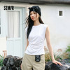 森柔|商场同款森马T恤女夏褶皱扭结修身2026新款简约百搭气质上衣 商品缩略图1