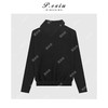 04-2潘依绣丁丁宠粉 100绵羊毛设计感斜半拉链立领长袖针织上衣ZZ1038 商品缩略图1