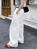 新款美式轻薄透气弯刀阔腿垂感松紧腰休闲裤 商品缩略图4