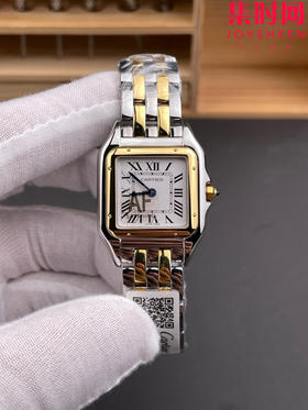 与豹同行 一跃入心 AF卡地亚猎豹系列 中号表盘尺寸：27×37mm 女士腕表