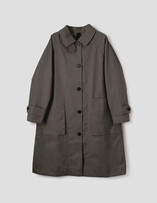 MHL 26SS 砂灰色/象褐色防泼水斜纹棉MAC工装长外套 商品图11