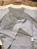 Maxc@假两件亚麻针织T恤。雾霾蓝色/米白/驼色。自己备注号码颜色 商品缩略图10