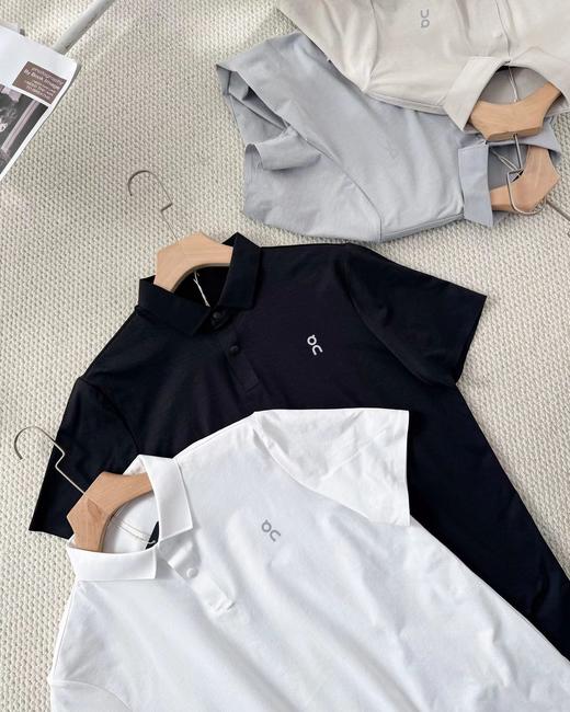 F040522春夏季新款无痕压胶简易休闲百搭短袖Polo衫 商品图4