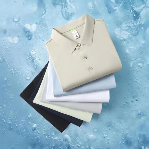 190g迪桑小皱 无缝科技纯色二级贴胶布领短袖通款polo衫  ZT-S990# 商品图2