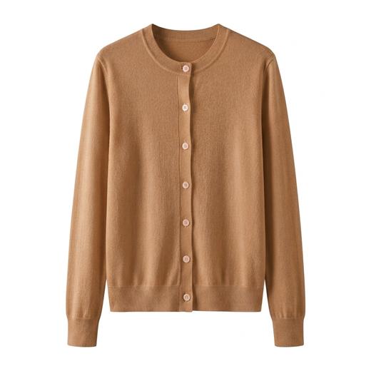 云间白樱~6A级白厂丝 羊毛宽松显瘦圆领上衣外套女 商品图3