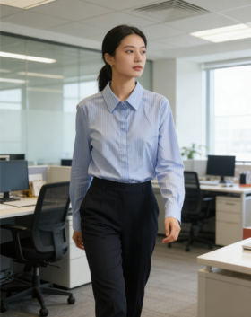 G2000女装SS26商场新款【100%棉】舒适条纹衬衫61223220