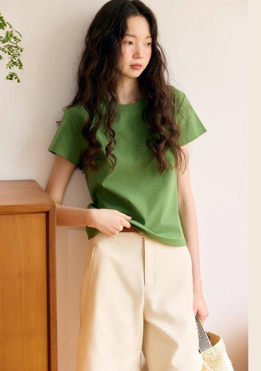 生命力牛油果绿短袖 商品图7