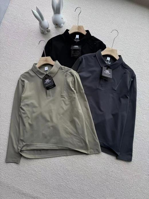 F040501春季户外运动速干T恤骑行服弹力透气徙步登山内搭上衣 商品图1