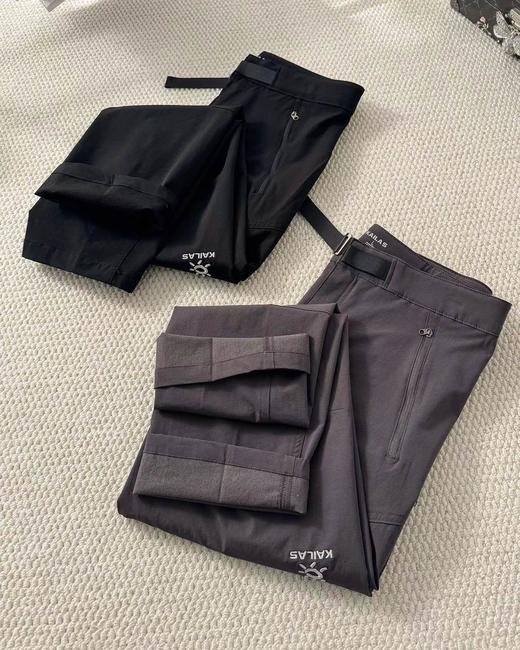 F040523春季新款3D绣花立挺防泼水速干休闲直筒长裤 商品图5