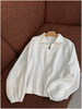 JI简轻奢进口亚麻半拉链立领宽松轻薄卫衣款外套 商品缩略图6