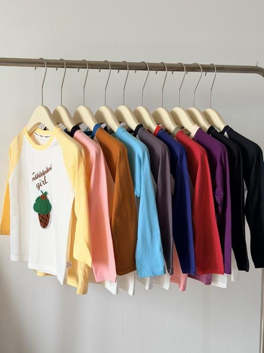 【全棉儿童T恤】儿童10色毛巾绣插肩T恤（2件起拍，单拍不发） 商品图4