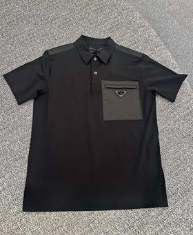 男款三角标短袖polo衫he020