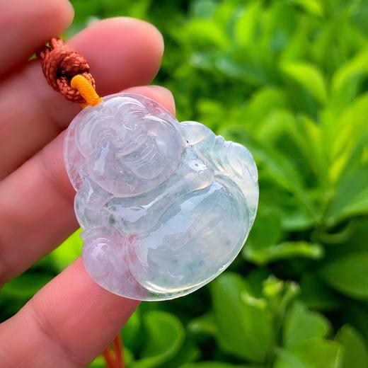 （特价）翡翠冰糯冰种弥勒佛 商品图2