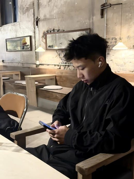 美式高街，哈灵顿复古！！Jordan Brand（乔丹）飞人刺绣男子立领运动夹克外套 商品图0