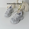 经典鲨2026年夏专柜新品韩版水钻透气潮酷跑步休闲老爹鞋女KW219-629081 商品缩略图0