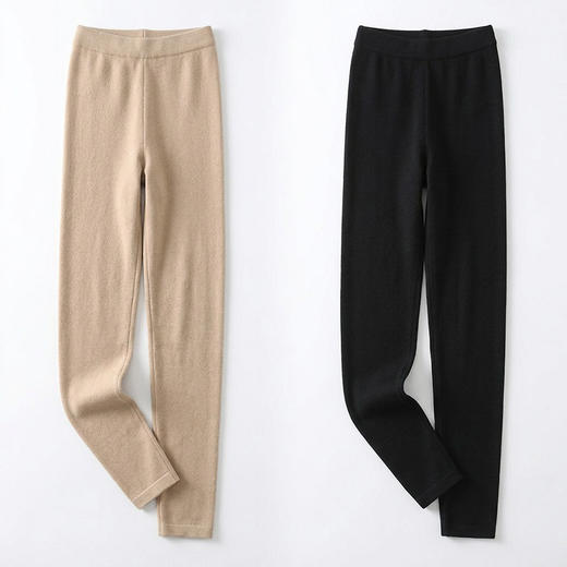 光腿神器~羊毛高腰保暖打底裤女百搭修身可外穿裤子YM260581 商品图2