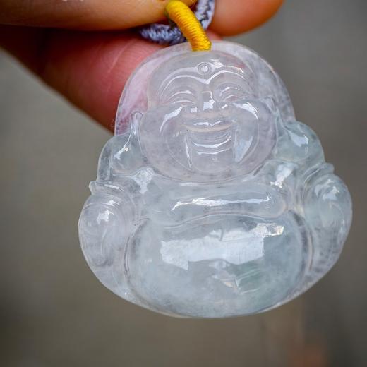 （特价）翡翠冰糯冰种弥勒佛 商品图6