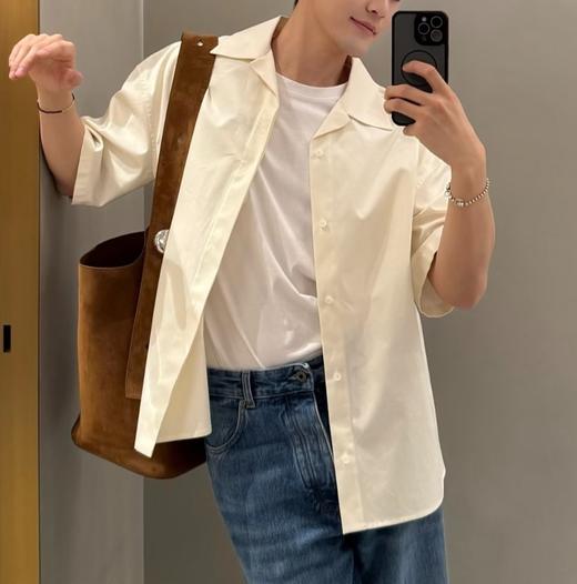 男款短袖衬衫偏大zh014 商品图1