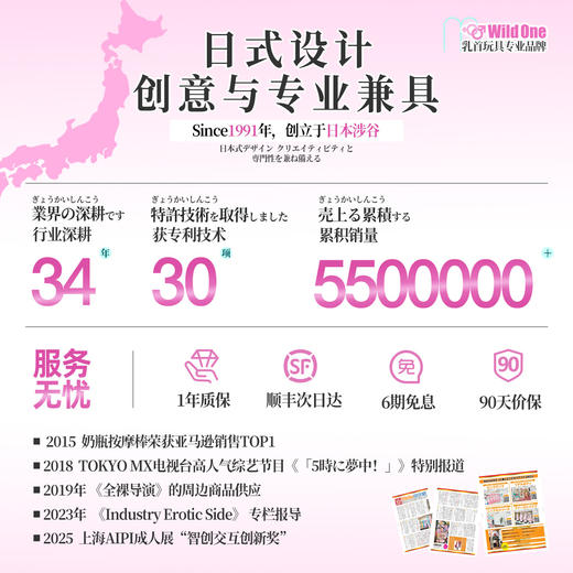 WildOne 日本 神秘作物女用震动棒 调教|点潮|开肛多功能 商品图4
