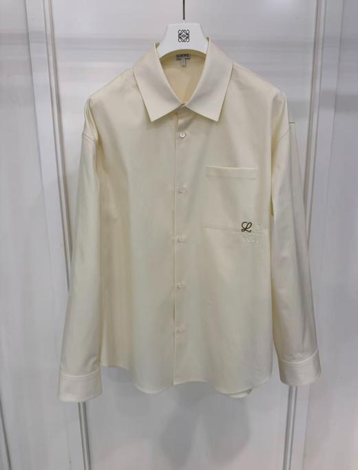 男款logo刺绣长袖衬衫zh014 商品图0