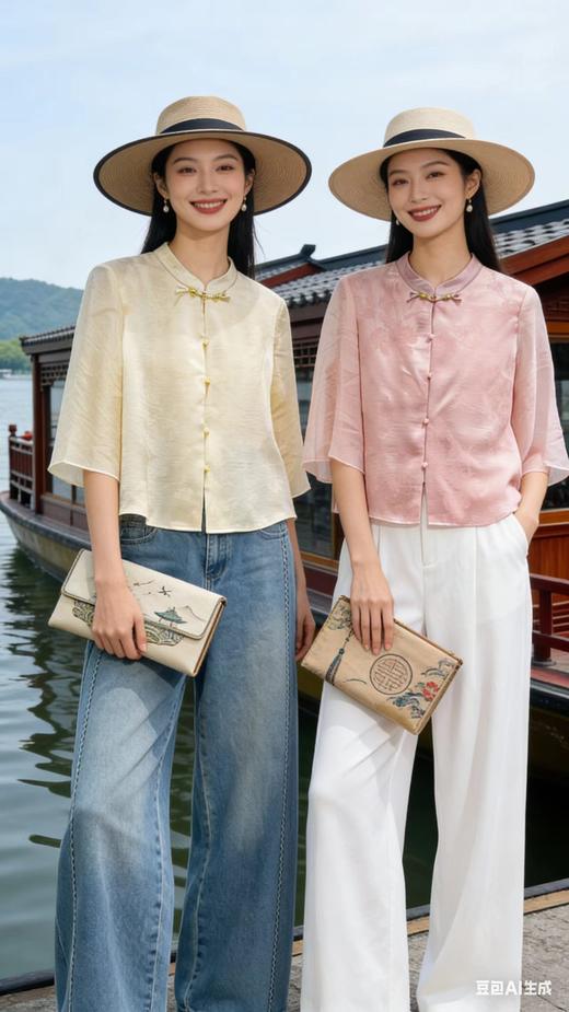 641025时尚气质款国风小衫 商品图2