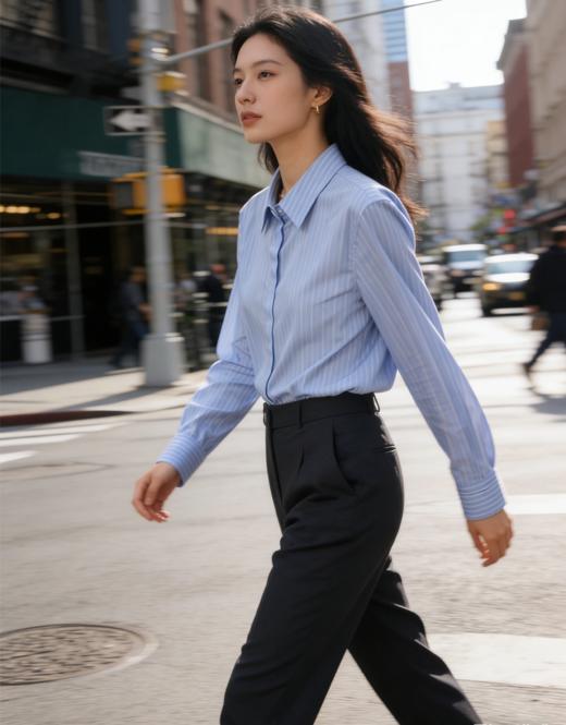 G2000女装SS26商场新款【100%棉】舒适条纹衬衫61223220 商品图2