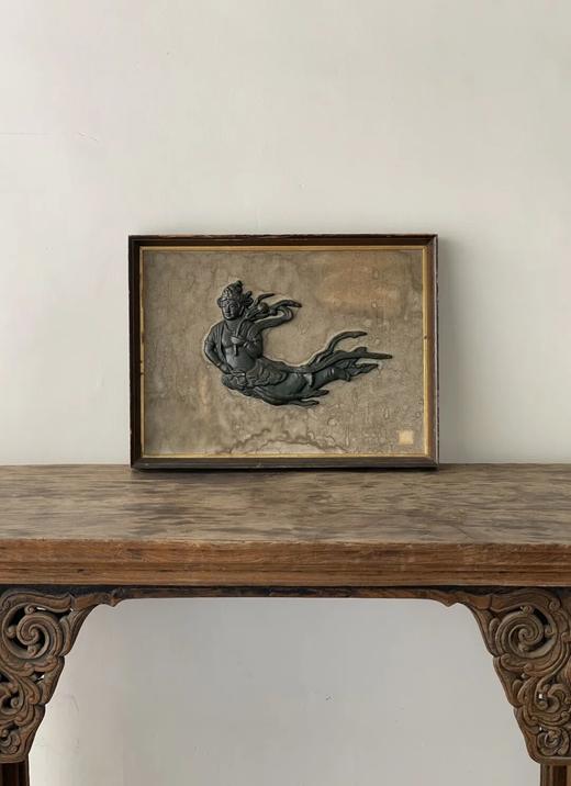 青铜浮雕飛天仙女裱框壁饰，顺丰包邮 商品图9