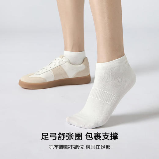 MM 山姆 Member's Mark 吸湿速干长绒棉女短袜 8双装 时尚色 商品图8