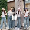 <曾小咸推荐>韩系高腰直筒牛仔裤【预售款，预计3-15天！！】 商品缩略图4