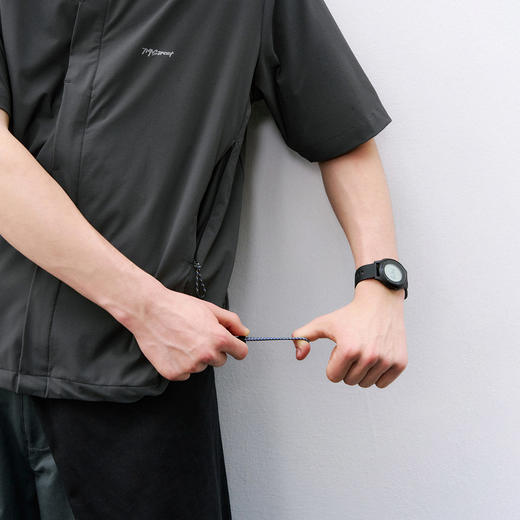 714street夏季户外通勤凉感防晒短袖衬衫男潮牌轻薄宽松半袖衬衣 商品图4