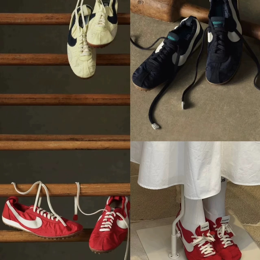 325-1 被lisa带火的Moonshoe 联名月球鞋 情侣款 复古系带薄底运动鞋 法师休闲鞋 轻便舒适美貌