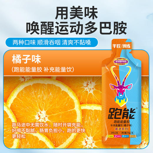 (新款等渗)跑能能量胶40克/橘子味好喝超值口粮胶/无防腐剂2年保质期） 商品图6