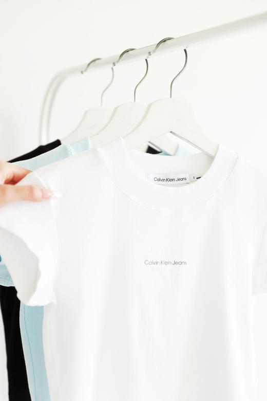 性感露脐tee，小标字母刺绣。杂志写真港风短款圆领t恤女E040666 商品图4