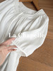 专柜实拍【苎麻+莱赛尔】拉夏贝尔/La Chapelle高奢品质！透气亲肤气质圆领压褶简约净版短袖小衫女 商品缩略图10