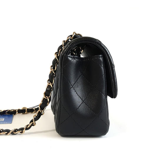 【95新】CHANEL香奈儿CF系列A69900 Y04059 94305黑金大迷你mini羊皮CF链条包单肩包女士260326NJS05 商品图3