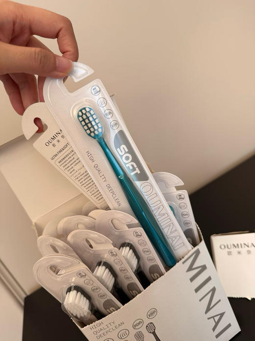 出口欧盟，迪拜。山姆在售正品欧米奈柔毛牙刷，一盒20支！亏清69包邮。 商品图6