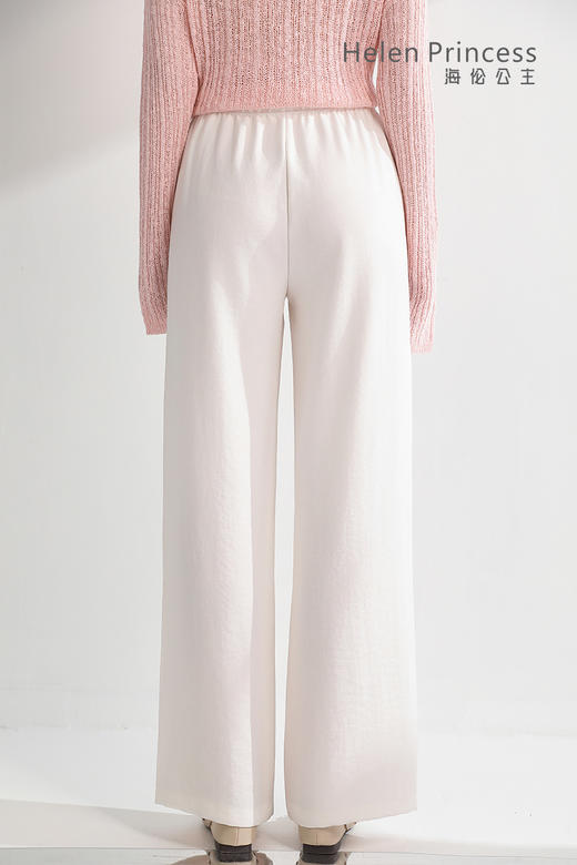 抽绳高腰垂感阔腿裤 商品图3