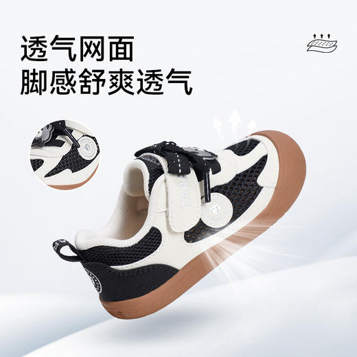 泰兰尼斯童鞋春夏新款透气网面女童学步鞋男童包头防踢运动机能鞋T01T6A9207 商品图2