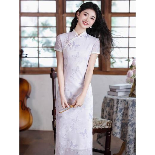 新中式国风复古旗袍改良年轻款 优雅高级感显瘦旗袍1605 商品图1