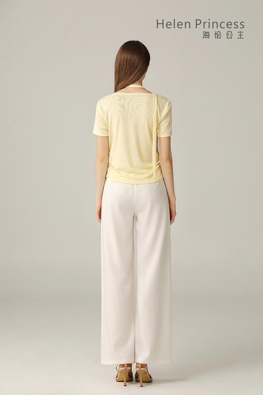 荡领飘带收腰上衣 商品图11