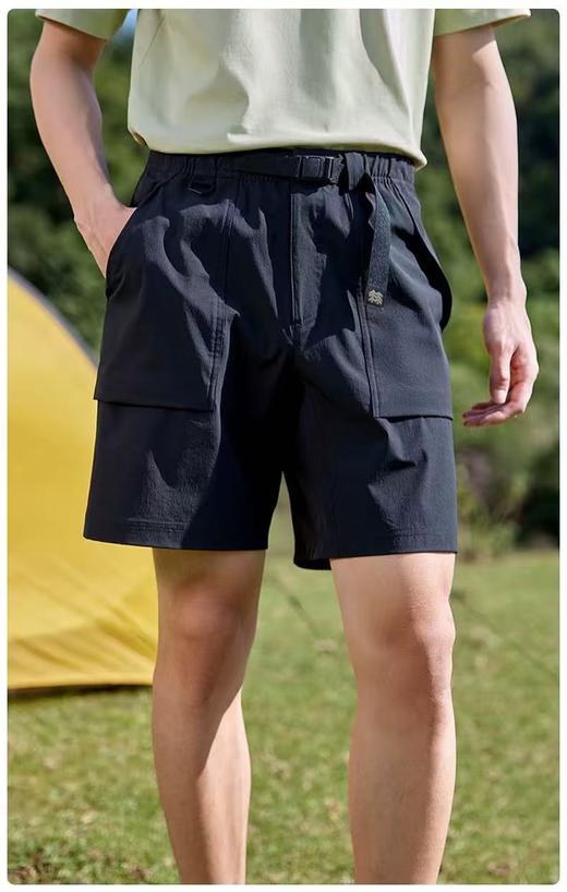 【9hd1】户外男子运动防泼水工装宽松短裤！！ 商品图0