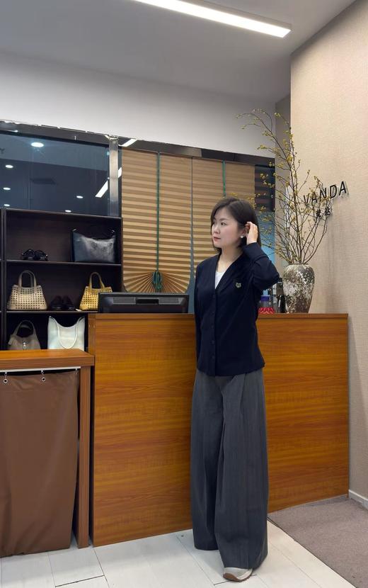 V领纯棉刺绣上衣 商品图2