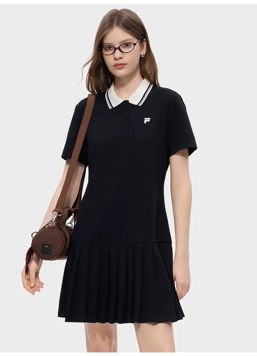 点此购买 斐乐夏季女士经典polo领短袖百褶连衣裙 qk 344303 商品图3