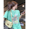 <曾小咸推荐>慵懒印花宽松圆领短袖T恤上衣【预售款，预计3-15天！！】 商品缩略图0