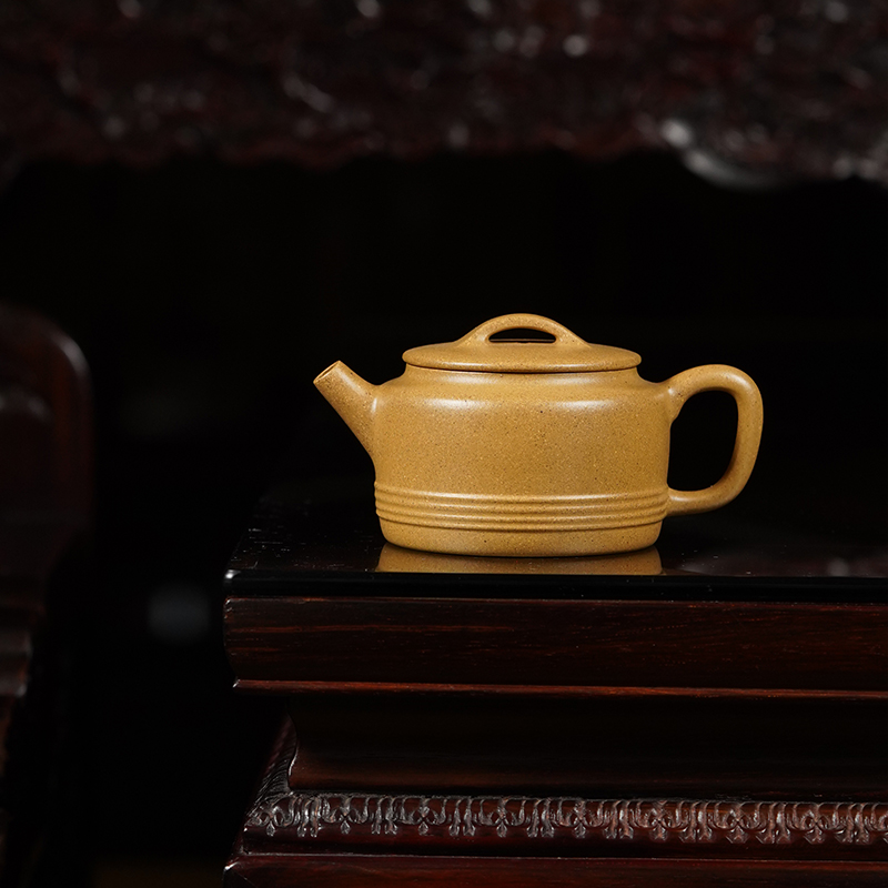 龙德堂陶艺 徐飞制《过桥桑扁》原矿金砂段 220cc 库存请咨询客服