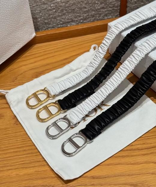 迪奥 标志性“CD”双字母金属扣弹力腰带 商品图0