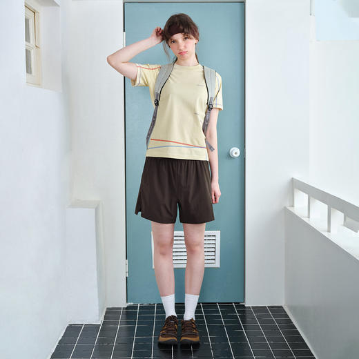 714street轻薄透气微皱感运动短裤女款 2026夏季休闲健身四分裤 商品图2