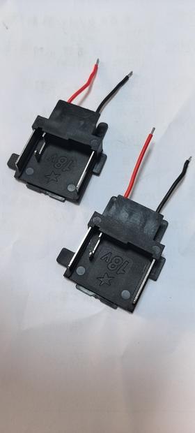 【货号04844】焊线新款牧田18/21V锂电插脚带星标新款插脚三插片锂电工具链接插脚