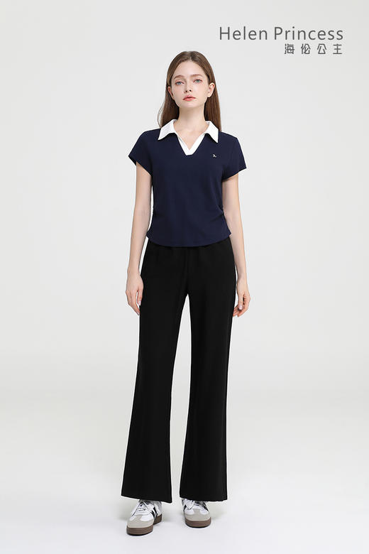 撞色V领 Polo 衫 商品图1